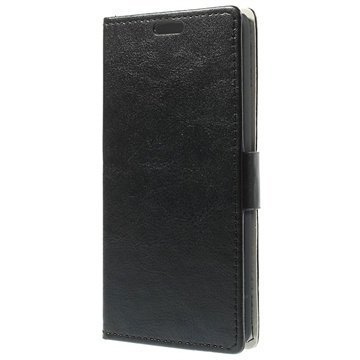 LG G3 Stylus Wallet Nahkakotelo Musta