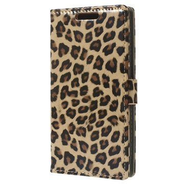 LG G3 Wallet Leather Case Leopard