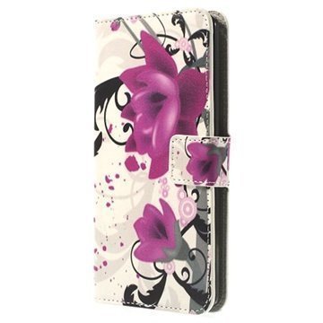 LG G3 Wallet Nahkakotelo Lotus