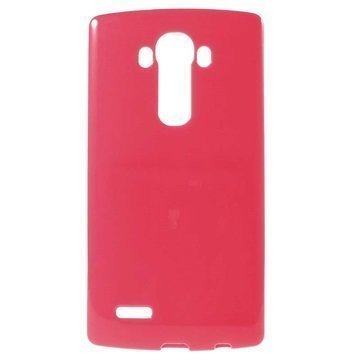 LG G4 Glossy TPU-Suojakuori Kuuma Pinkki