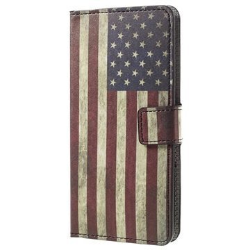 LG G5 Tyylikäs Lompakkokotelo Vintage American Flag