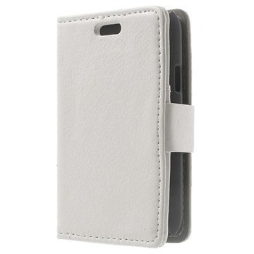 LG L30 Wallet Nahkakotelo Valkoinen