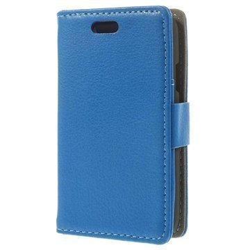 LG L40 D160 Wallet Nahkakotelo Sininen