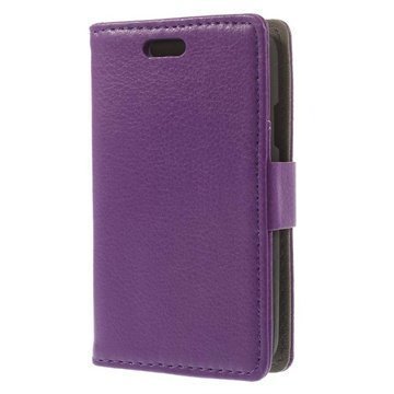 LG L40 D160 Wallet Nahkakotelo Violetti