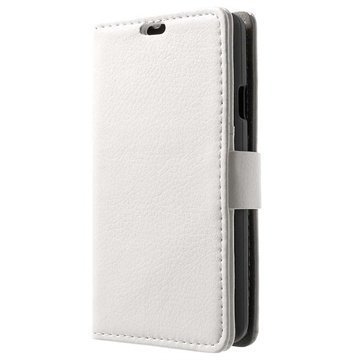 LG L60 Wallet Nahkakotelo Valkoinen