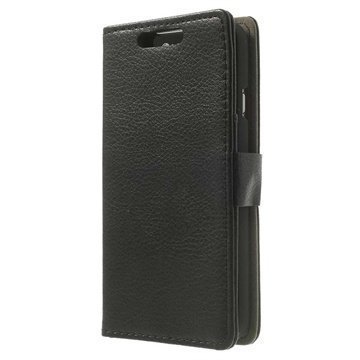 LG L70 Dual SIM D325 Wallet Nahkakotelo Musta