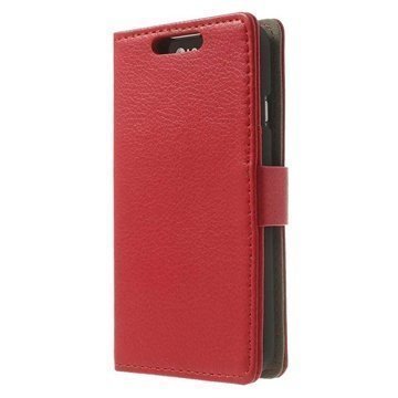 LG L70 Dual SIM D325 Wallet Nahkakotelo Punainen