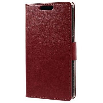 LG L80 Dual Wallet Nahkakotelo Punainen