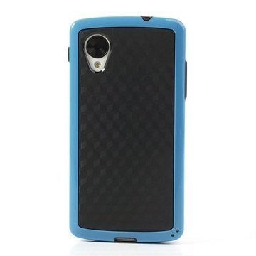 LG Nexus 5 Cube Design Hybrid Case Black / Blue