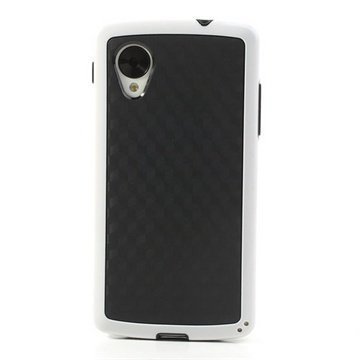 LG Nexus 5 Cube Design Hybrid Case Black / White