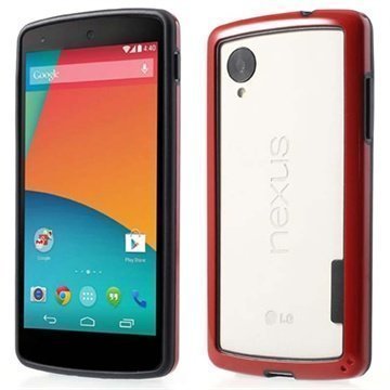 LG Nexus 5 Hybrid Puskurikehys Punainen