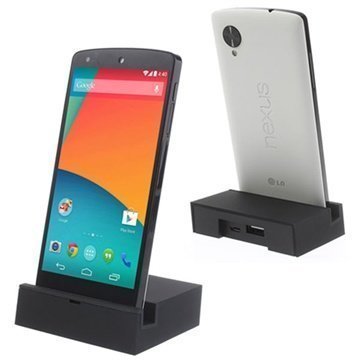 LG Nexus 5 Pöytälaturi Musta