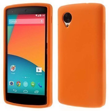 LG Nexus 5 Silikonikotelo Oranssi