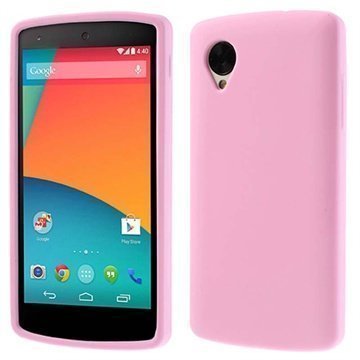 LG Nexus 5 Silikonikotelo Pinkki