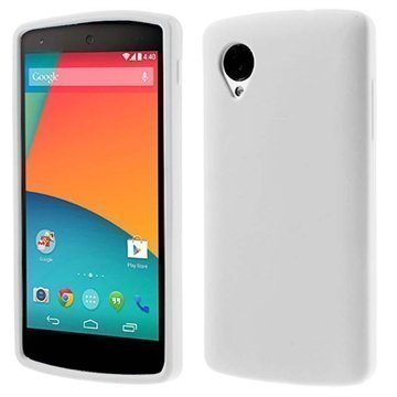 LG Nexus 5 Silikonikotelo Valkoinen