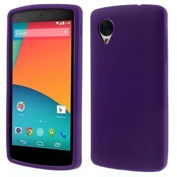 LG Nexus 5 Silikonikotelo Violetti