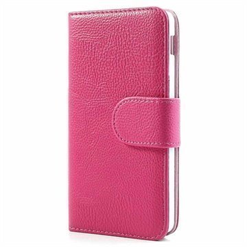 LG Nexus 5 Wallet Nahkakotelo Kuuma Pinkki