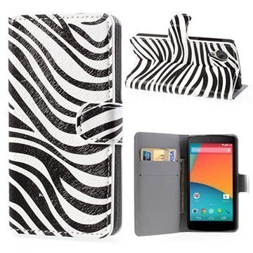 LG Nexus 5 Wallet Nahkakotelo Seepra