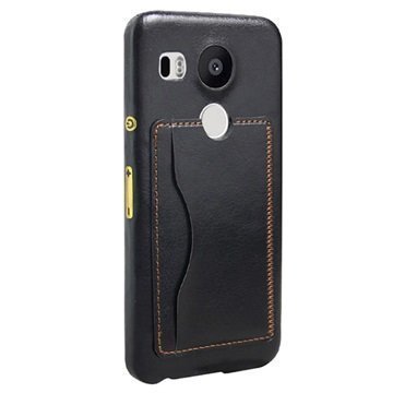 LG Nexus 5X Retro Seisontatuki Kovakotelo Musta