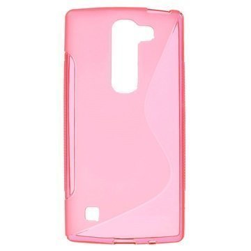 LG Spirit S-Curve TPU-Kotelo Kuuma Pinkki