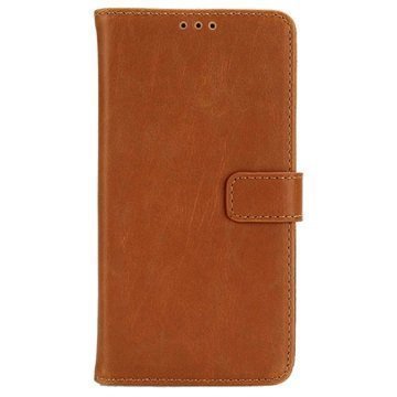 LG X Power Retro Wallet Case Brown