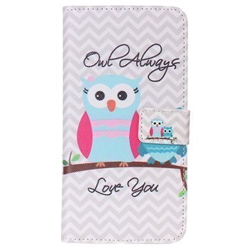 LG X Power Wallet Case Owl