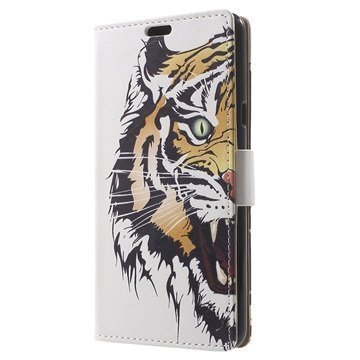 LG X5 Wallet Case Tiger