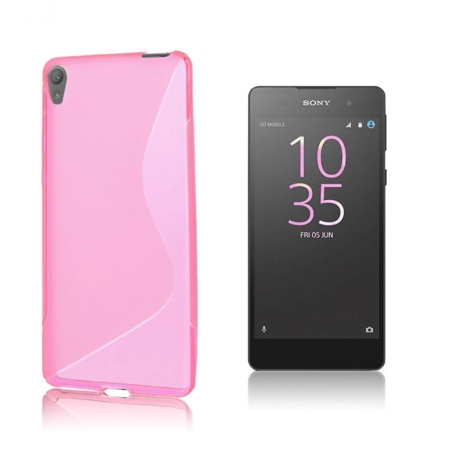 Lagerlöf Sony Xperia E5 Joustava Suojaava Muovikuori Kuuma Pinkki