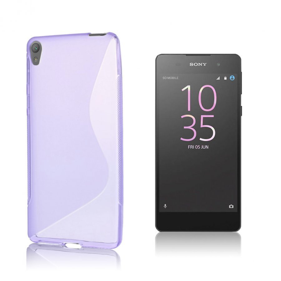 Lagerlöf Sony Xperia E5 Joustava Suojaava Muovikuori Violetti