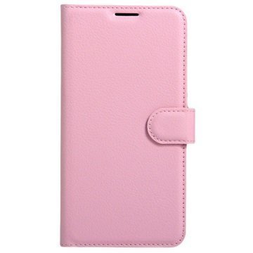 Lenovo K6 Textured Wallet Case Pink