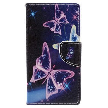 Lenovo K6 Wallet Case Butterflies