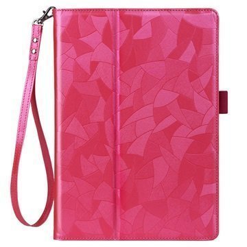 Lenovo Tab 2 A10-30 Hand Strap Folio Case Hot Pink