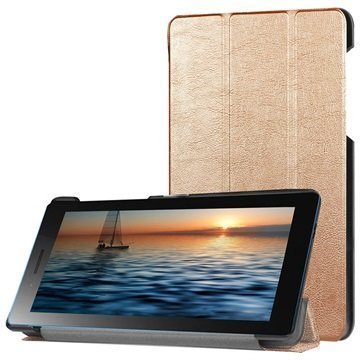 Lenovo Tab3 7 730M Tri-Fold Kotelo Kulta