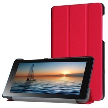 Lenovo Tab3 7 730M Tri-Fold Kotelo Punainen