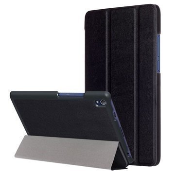 Lenovo Tab3 8 Plus Tri-Fold Smart Kotelo Musta