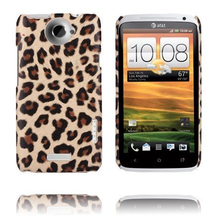 Leopard Fashion Vaaleanruskea Htc One X Suojakuori