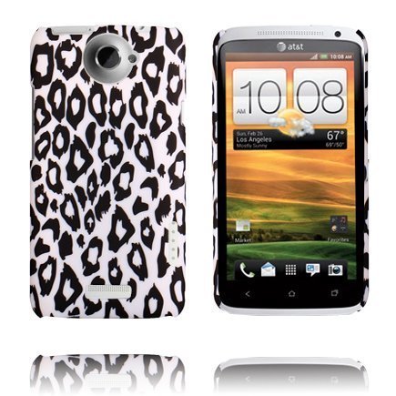 Leopard Fashion Valkoinen Ver. I Htc One X Suojakuori