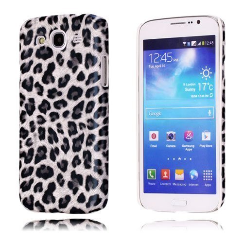 Leopard Valkoinen Samsung Galaxy Mega 5.8 Suojakuori