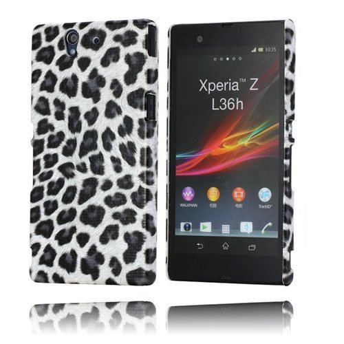 Leopardi Valkoinen Sony Xperia Z Suojakuori