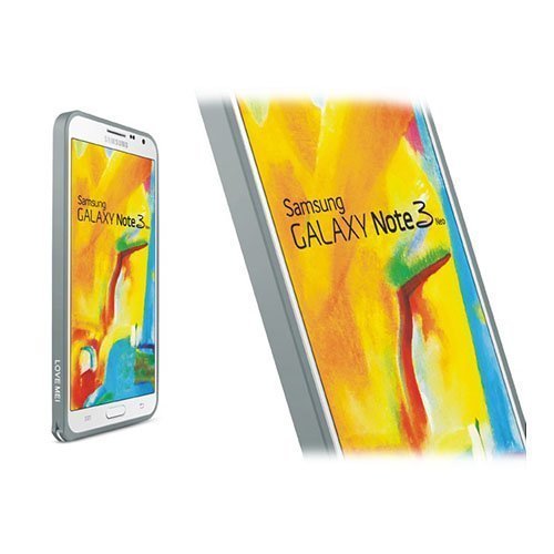 Love Me! Tummanharmaa Samsung Galaxy Note 3 Neo Alumiininen Bumper Suojakehys