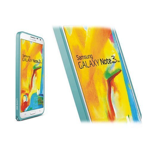 Love Me! Vaaleansininen Samsung Galaxy Note 3 Neo Alumiininen Bumper Suojakehys