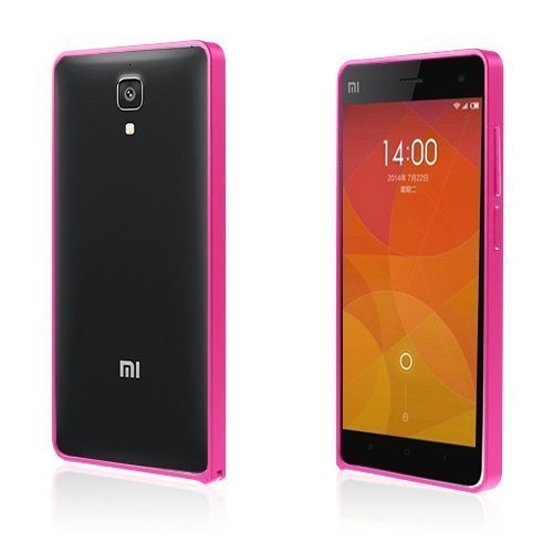 Love Me! Xiaomi Mi 4 Alumiininen Bumper Suojakehys Kuuma Pinkki