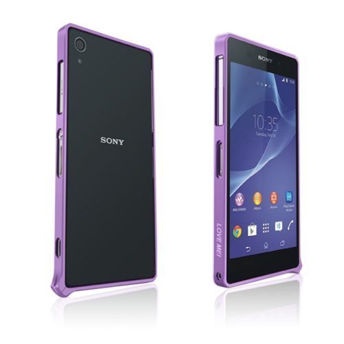 Love Mei Violetti Sony Xperia Z1 Metallinen Bumper Suojakehys