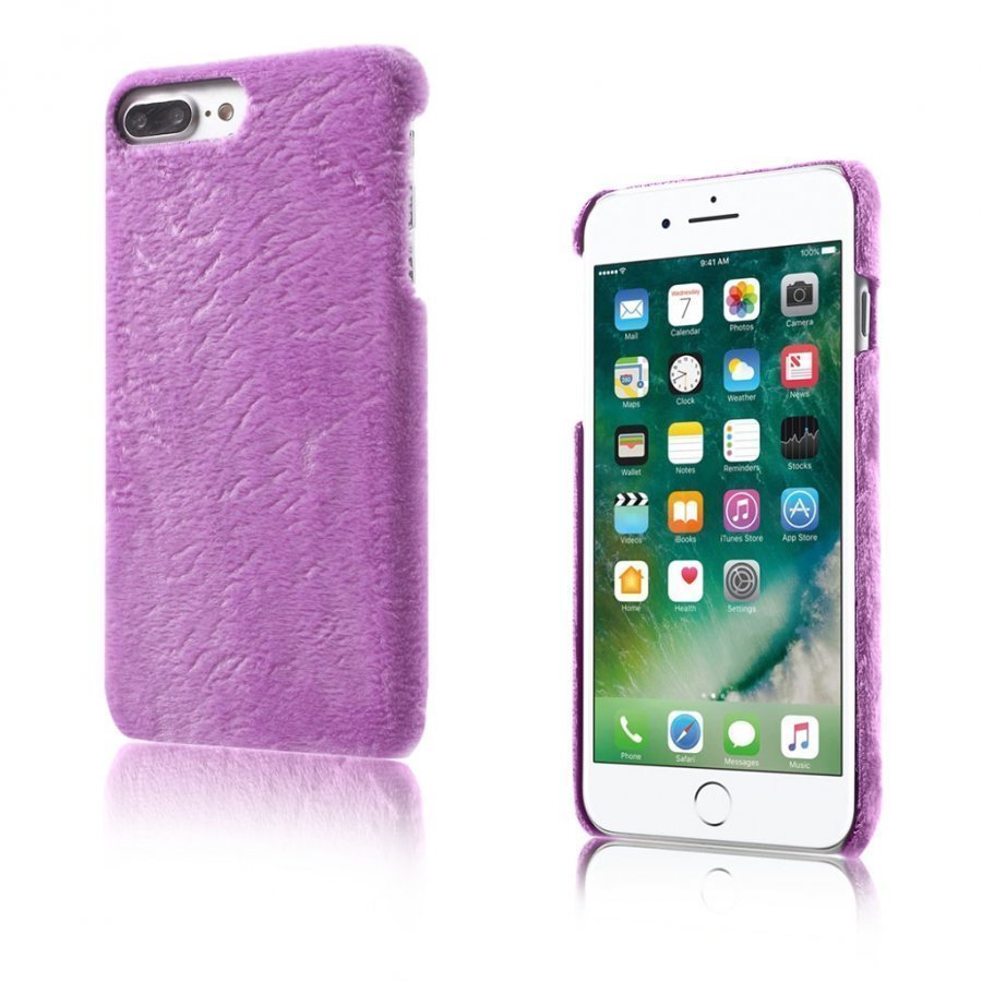 Lundbye Iphone 7 Plus Karva Päällystetty Kova Muovikuori Violetti