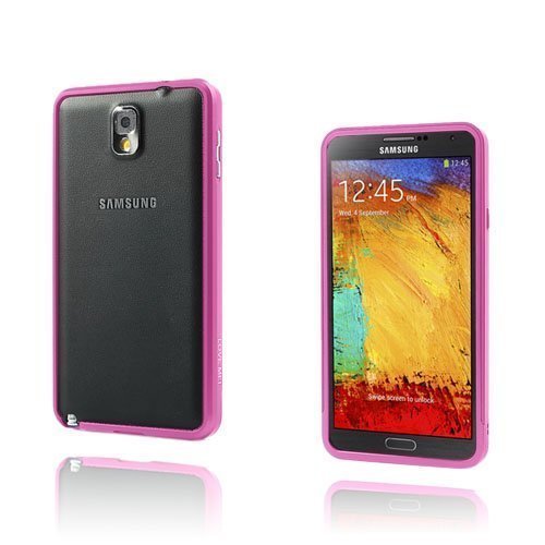 Lux Bumper Pinkki Samsung Galaxy Note 3 Alumiininen Bumper Suojakehys