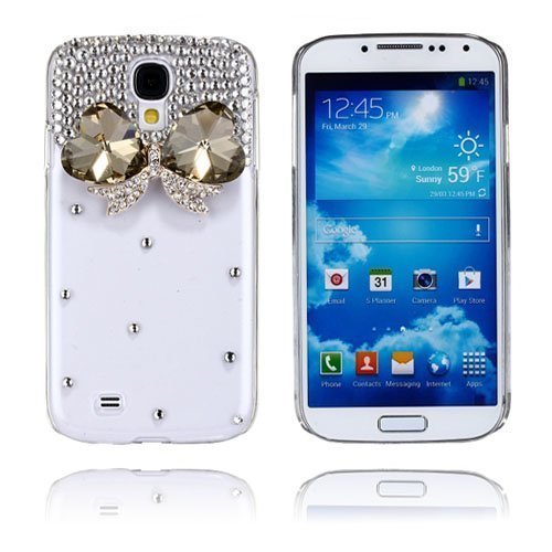 Luxury Bling Kaksi Sydäntä Samsung Galaxy S4 Suojakuori