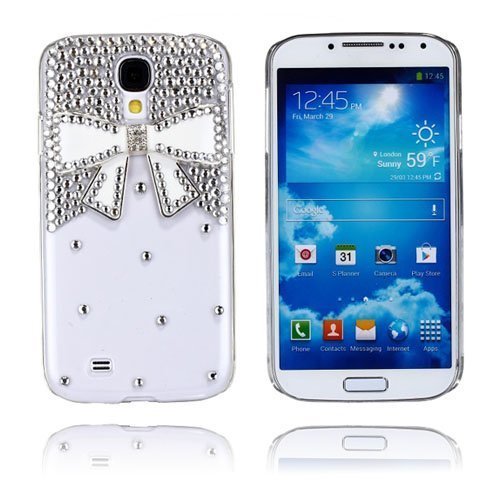 Luxury Bling Valkoinen Samsung Galaxy S4 Suojakuori