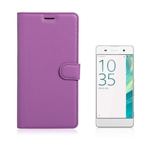 Mankel Sony Xperia Xa Ultra Pu Nahkakotelo Läpällä Violetti