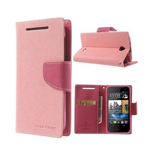 Mercury Pinkki / Kuuma Pinkki Htc Desire 310 Nahkakotelo