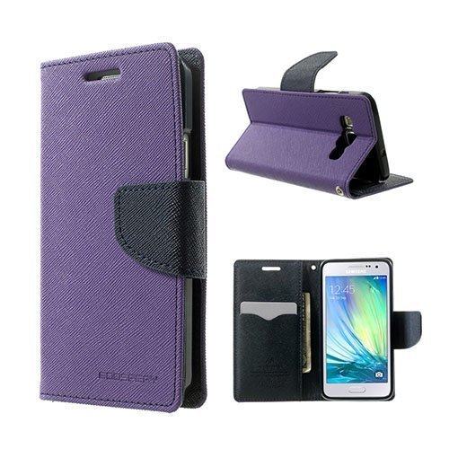 Mercury Samsung Galaxy A3 Nahkakotelo Violetti